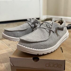 Hey Dude Women’s Light Gray Slip-On Loafers